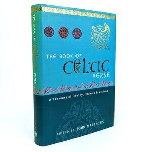 Decorative Irish Poetry Book - The Book of Celtic Verse - Green w Gold Lettering